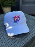 IZOBAR White/White Snapback Trucker Cap